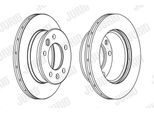 2X Disco Freno Jurid 569122J Per Vw Lt 28-46 Ii (2DA 2DD 2DH) 7Kg