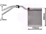 Van Wezel 18016700 - Oe 1376873 Scambiatore Di Calore, Riscaldatore Per Galaxy (WA6), S-Max (WA6), Transit