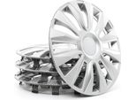 4X Coprimozzo Da 14" Copricerchi In Carbonio Argento Copricerchi 14 Avalone Carbon Argo"