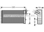 Prasco CNA6239 - Oe 6448N5 Scambiatore Di Calore, Riscaldatore Per C4 (La), C4 I (Lc), 307, 307 Cc (3B), 307 Sw (3H)