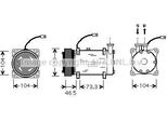 Prasco CNAK030 - Compressore Aria Condizionata Oe 6453CN Per Xsara, 206 Cc (2D), 206 (2A/C), 206 Sw (2E/K), 206 Van