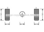 Prasco BWD063 - Essiccatore Aria Condizionata Oe 64538377330 Per Serie 3 (E46), Z4 (E86), Serie 5 (E39), Serie 7 (E38), X3 (E83), Z4 (E85)