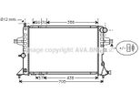 Prasco OLA2252 - Oe 09119484 Radiatore, Raffreddamento Motore Per Astra G, Zafira A