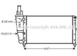 Prasco FTA2140 - Radiatore Oe 46407450, Raffreddamento Motore Per Punto