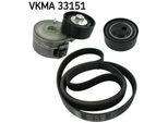 Skf Vkma 33151 Kit Cinghia Trapezoidale Dentata Adatto Per Peugeot Partner Combispace (5F)