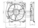 Tyc 828-0001 - Ventola Radiatore Oe 21481AY610 Per Micra Iii (K12), Clio Iii, Modus (F/JP0), Twingo Ii (CN0), Wind (E4M)