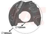 Van Wezel Parafango Disco Freno Per Bmw X5 (E53) Anteriore Destro 0685372 Piastra Di Ancoraggio