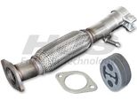 Hjs 91 32 1176 Tubo Flessibile Di Scarico Per Fiat Panda (169) 500 (312) 500 C (312)