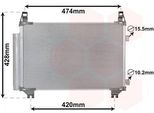 Van Wezel 53005665 - Oe 88460 0D200 Condensatore Aria Condizionata Con Essiccatore Per Yaris (P13)