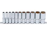 Bgs 6859 | Set Di Chiavi A Bussola A Squadra | 11 Pezzi | Azionamento A Bussola 10 Mm (3/8") | Misure In Pollici | Acciaio Cv"
