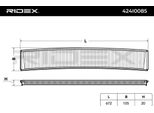 Ridex 424I0085 - Oe 64116907450 Filtro Aria Interna Per 3Er (E46), X3 (E83)