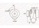 Magneti Marelli 063731919010 - Alternatore Per S-Max (WA6), Mondeo Iv, Galaxy (WA6)
