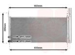 Van Wezel 53005576 Condensatore Climatizzatore Condensatore Climatizzatore Per Toyota Prius (ZVW3) + Essiccatore