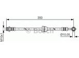 Bosch 1 987 481 388 Tubo Freno Per Chevrolet Aveo / Kalos Hatchback (T250, T255) Per Daewoo Kalos (Klas)