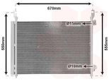Van Wezel 43005466 - Oe 92100 JY00A Condensatore Aria Condizionata Con Essiccatore Per Koleos I (Hy)