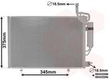 Van Wezel 18015705 - Oe 1865222 Condensatore Aria Condizionata Con Essiccatore Per Fiesta Vi