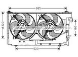 Prasco CN7522 - Ventola Radiatore Oe 125334 Per Xsara, 306