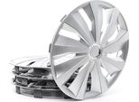 4X Coprimozzi Da 15" Copricerchi Argento Copricerchi 15 Grip Pro Argo"