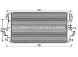 Prasco OLA4550 - Intercooler Oe 13267647 Per Orlando (J309), Cruze (J308), Cruze (J305), Cruze (J300), Zafira Tourer C, Cascada (W13), Astra J, Astra H