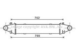 Prasco MSA4525 - Intercooler Oe 2045000300 Per Classe C (W204), Classe C (S204), Classe Glk (X204)