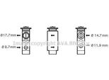 Prasco OL1461 - Oe 08512108 Valvola Di Espansione, Aria Condizionata Per Astra H, Astra (A04)
