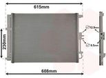 Van Wezel 83015702 - Condensatore Aria Condizionata Oe 97606B2200 Con Essiccatore Per Soul Ii (Ps), Soul (Am)