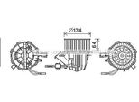 Prasco AI8391 - Motore Soffiatore Oe 8K1820021B Per A4 (8K), A5 (8T), A5 (8F), Q5 (8R)