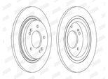 2X Disco Freno Posteriore Jurid Per Kia Optima Per Hyundai I30 Pde