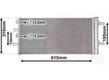 Van Wezel 06015701 - Oe 64509271204 Condensatore Aria Condizionata Con Essiccatore Per X2 (F39), X1 (F48), Serie 2 (F46), Serie 2 (F44), Serie 2 (F45), Serie 1 (F40), F60, F54, F57, F56, F55