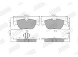 Jurid Set Di Pastiglie Freno Posteriori Per MERCEDES-BENZ Classe C Berlina (W204) 573735J