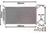 Van Wezel 13015251 Condensatore Climatizzatore Condensatore Climatizzatore Per Nissan Micra Iii (K12) + Essiccatore