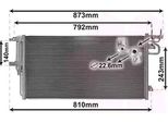 Van Wezel 18005617 - Condensatore Aria Condizionata Oe 1856995 Con Essiccatore Per C-Max, Focus Iii, Grand C-Max, Kuga Ii