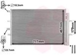 Van Wezel 18015703 - Oe 1778169 Condensatore Aria Condizionata Con Essiccatore Per Tourneo Custom, Transit Custom, Transit V363