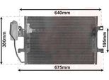 Van Wezel 30015289 - Oe 1685000854 Condensatore Aria Condizionata Con Essiccatore Per Classe A (W168)