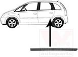 Van Wezel Modanatura Per Porta Posteriore Sinistra Per Opel Meriva A (X03) 3781405