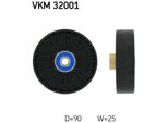 Skf Vkm 32001 Rullo Di Rinvio/Guida, Cinghia Trapezoidale Dentata Oe 60812515 Compatibile Con Marea, Alf. 155, Alf. 156, Alf. Gt, Alf. Gtv, Spider, Barchetta, Brava, Bravo, Coupé, Punto, Lanc Y, Alf. 145, Alf. 146, Alf. 147