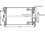 Prasco MSA2460 - Radiatore Oe 6395010701, Raffreddamento Motore Per Vito (W639), Viano (W639)