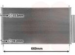 Van Wezel 25005290 Condensatore Climatizzatore Condensatore Climatizzatore Per Honda Civic Ix (Fk) + Essiccatore