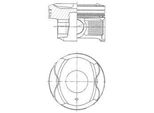 Kolbenschmidt 41250600 Pistone Per Toyota Yaris Hatchback (P9) Adatto Per Peugeot 107 Hatchback (Pm, Pn) 108 Per CitroËN C1 (Pm, Pn) Per Subaru