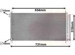 Van Wezel 53005718 - Oe 8845002420 Condensatore Aria Condizionata Con Essiccatore Per Auris (E18)
