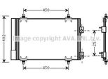 Prasco CNA5283D - Condensatore Aria Condizionata Oe 6455HJ Con Essiccatore Per C4 Ii (Nc), DS4, DS5, DS5 (Kf), 3008 (0U), 308 Cc (4B), 308 I, 308 Sw I, 5008 I, Rcz