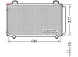 Denso DCN50043 - Oe 8845002240 Condensatore Aria Condizionata Con Essiccatore Per Corolla (E12)