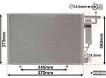 Van Wezel 18015704 Condensatore Climatizzatore Condensatore Climatizzatore Per Ford Ecosport + Essiccatore