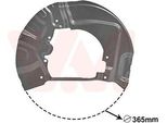 Van Wezel 0655371 - Oe 3411 6767 647 Piastra Di Ancoraggio, Asse Anteriore Sinistro Per Serie 5 (E61), Serie 5 (E60)