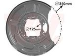Van Wezel 3041374 - Oe A230 420 1444 Piastra Di Ancoraggio, Asse Posteriore Destro Per Classe E (S211), Cls (C219), Classe E (W211), Classe E (VF211), Sl (R230)