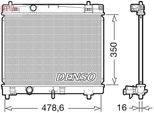Denso DRM50103 - Oe 164000Q040 Radiatore, Raffreddamento Motore Per Yaris (P13), Yaris (P9)