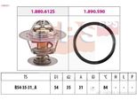 Termostato Eps Refrigerante 84 °C Per Vw Golf Ii (19E, 1G1) Golf Iii (1H1) Polo Coupé (86C, 80) Golf Iii Variant (1H5) Polo Hatchback (86C, 80) Jetta Ii