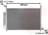 Van Wezel 25015702 Condensatore Climatizzatore Condensatore Climatizzatore Per Honda FR-V (Be) +Essiccatore