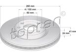 Topran 206 120 - Oe 5 69 000 Disco Freno, Asse Anteriore Per Combo, Combo Tour, Corsa C (X01), Meriva (X03), Tigra Twintop (X04)
