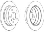 2X Disco Freno Jurid 562274JC Per MERCEDES-BENZ Classe A (W169) 55 5Mm
